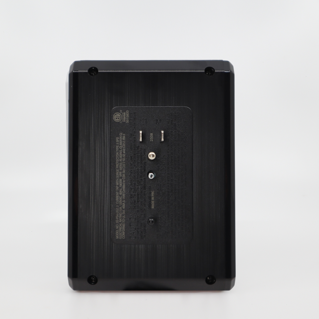 III Series \\ Power 4-Outlet Surge Protector, Graphite Gray