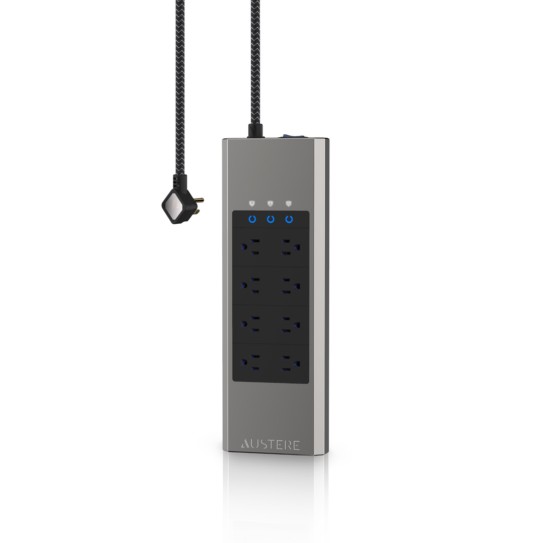 Austere VII Series 8-Outlet Power Surge Protector 