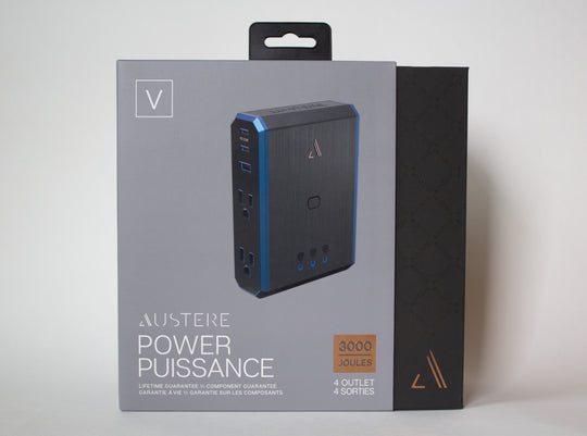 Austere V Series 4-Outlet Wall Charger packaging