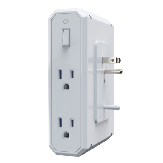 III Series \\ Power 4-Outlet Surge Protector, Luxe White