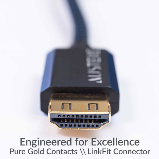 Austere 4K HDMI cable with Pure Gold and LinkFit Connector