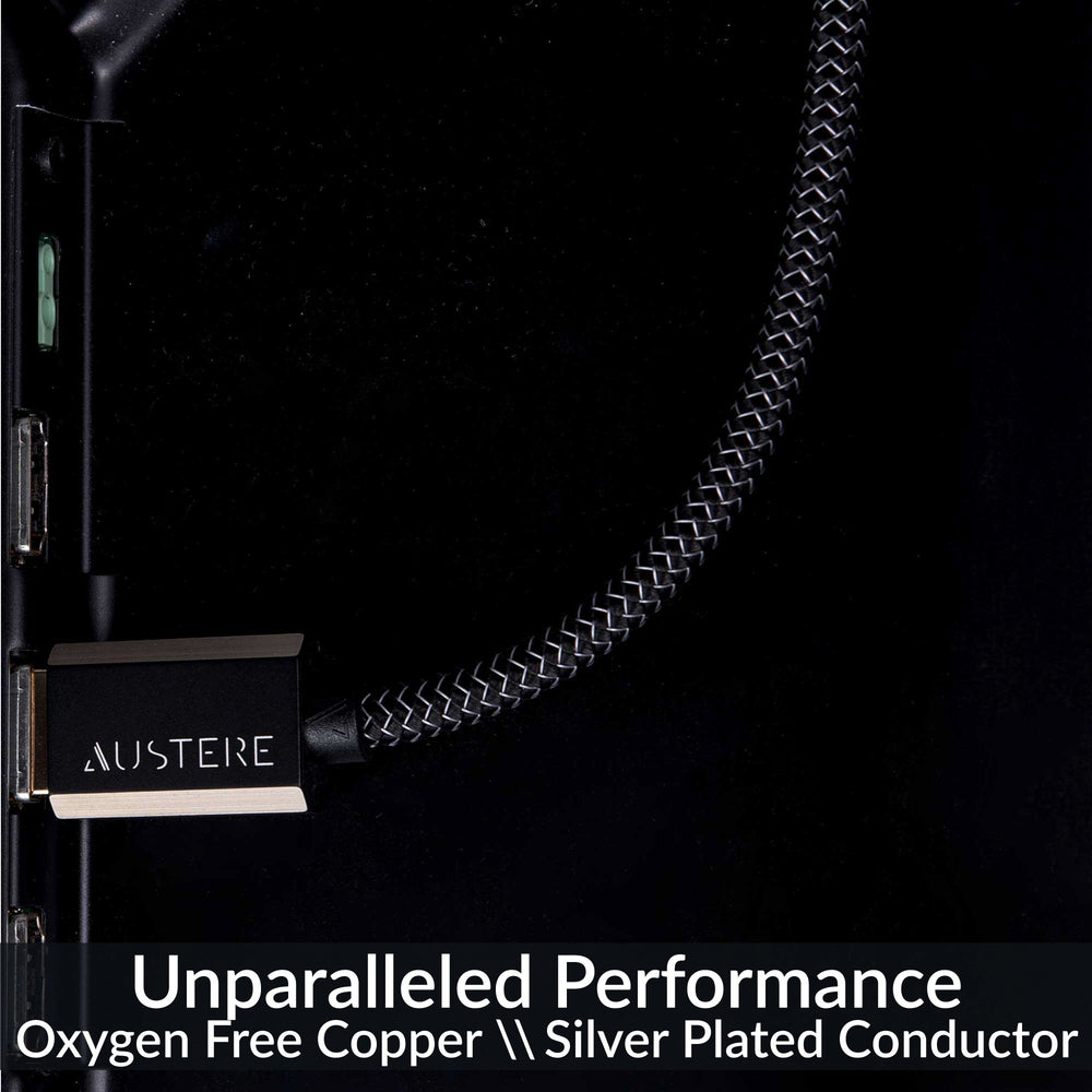Austere 8K HDMI cable with Oxygen Free Copper and Silver Plated Conductor