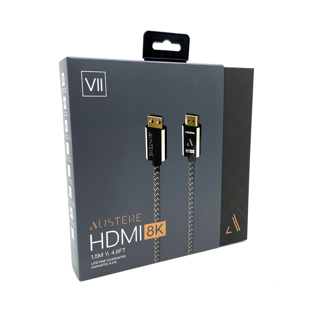 Austere VII Series 8K HDMI Cable packaging