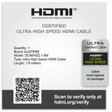 VII Series 8K HDMI 1.5m \\ 2.5m