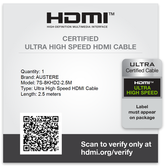 hdmi certification for austere