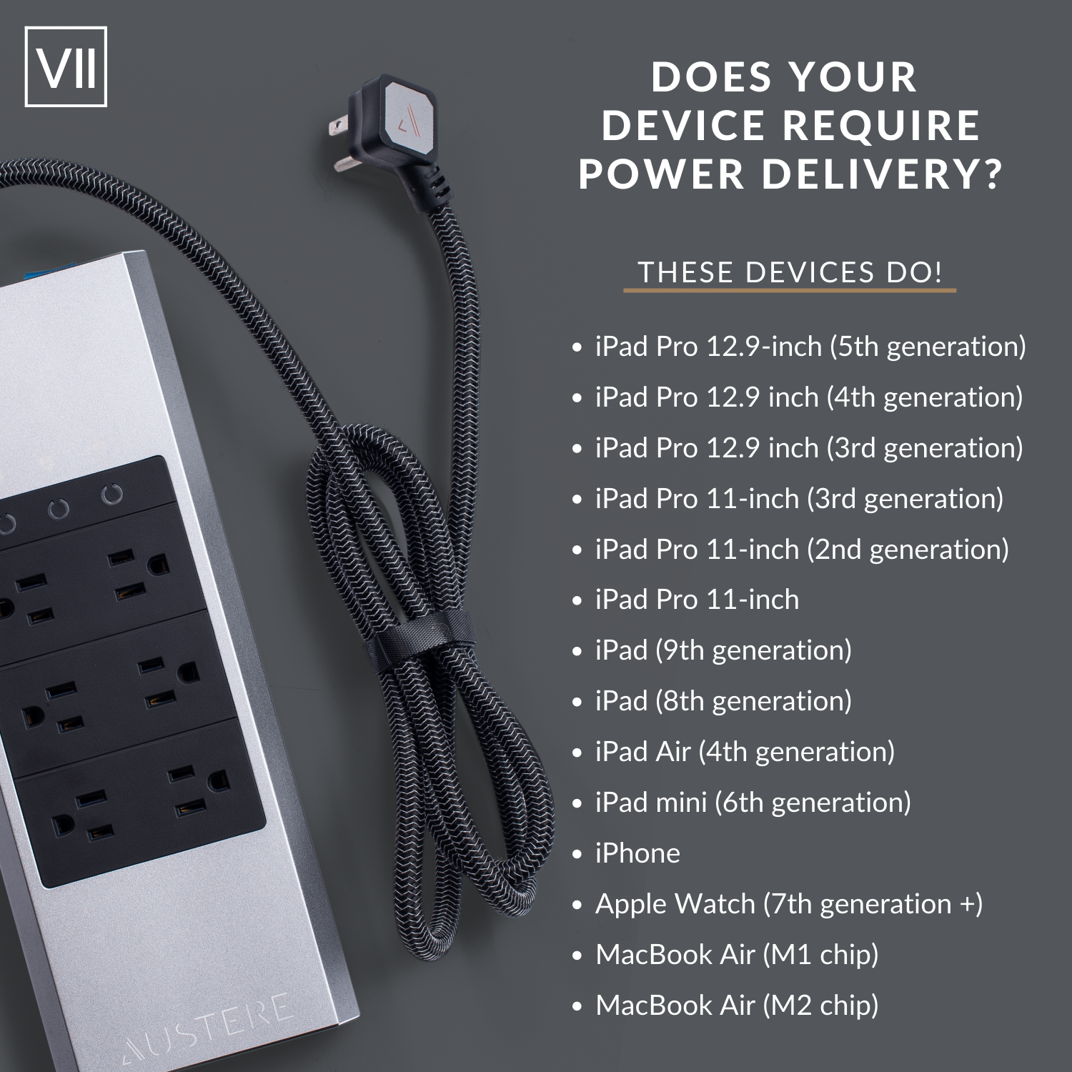 VII Series Power Surge Protector | Austere